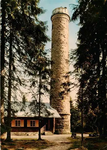 AK / Ansichtskarte 73941833 Triberg Stoecklewaldturm mit Rasthaus