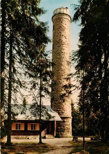 AK / Ansichtskarte  Triberg Stoecklewaldturm mit Rasthaus