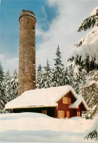 AK / Ansichtskarte 73941834 Triberg Stoecklewaldturm mit Rasthaus