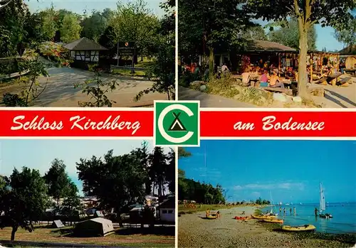 AK / Ansichtskarte 73941871 Hagnau_Bodensee Camping Schloss Kirchberg Strand