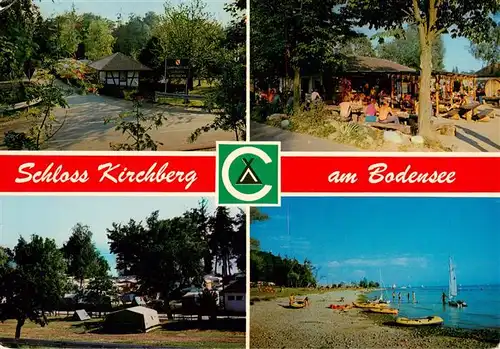 AK / Ansichtskarte  Hagnau_Bodensee Camping Schloss Kirchberg Strand