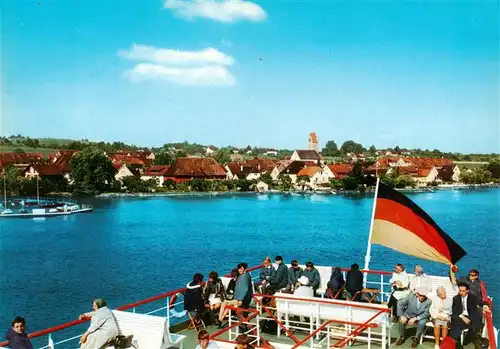 AK / Ansichtskarte  Hagnau_Bodensee Panorama Fahrgastschiff