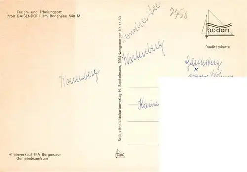 AK / Ansichtskarte  Daisendorf Fliegeraufnahme