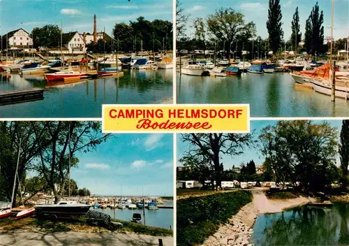 AK / Ansichtskarte 73941910 Helmsdorf_Immenstaad_Bodensee Yachthafen Campingplatz