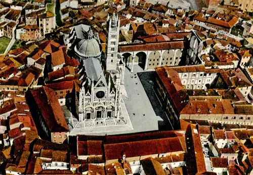 AK / Ansichtskarte  Siena_Toscana_IT La Cattedrale vista dall aeroplano