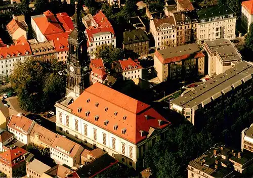 AK / Ansichtskarte  Dresden_Elbe Dreikoenigskirche Fliegeraufnahme