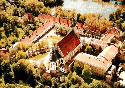 AK / Ansichtskarte 73941965 Neuzelle_Brandenburg Fliegeraufnahme der ehem Klosteranlage mit Stiftskirche