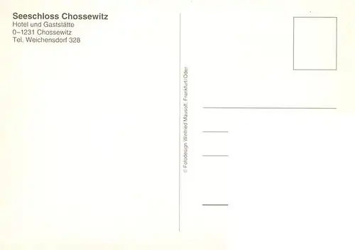 AK / Ansichtskarte  Chossewitz_Friedland_Mark Seeschloss Chossewitz Gastraum Bootspartie