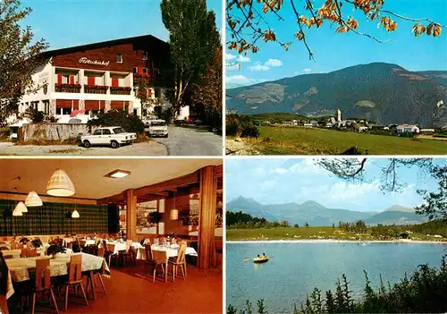 AK / Ansichtskarte 73941976 Natz_Brixen_Suedtirol Gasthof Floetscher Hof Gastraum Panorama Seepartie