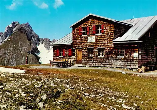 AK / Ansichtskarte 73941983 Memmingerhuette_2242m_Reutte_Tirol_AT mit Freispitze