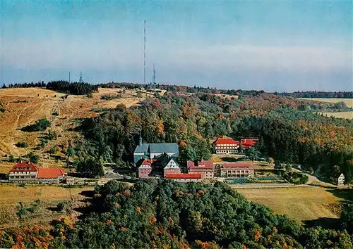 AK / Ansichtskarte  Kreuzberg__932m_Rhoen_Kloster_Bischofsheim Kloster Kreuzberg und Berggasthof Hohn