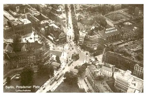 AK / Ansichtskarte  Berlin Potsdamer Platz Fliegeraufnahme