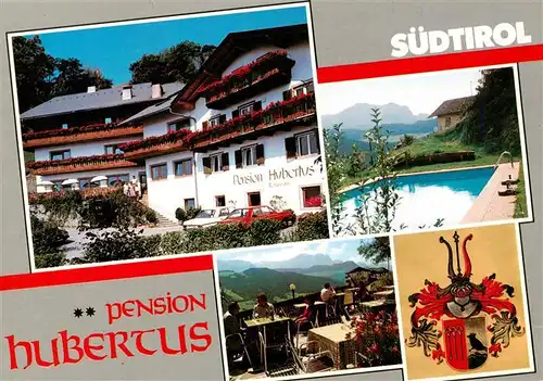 AK / Ansichtskarte 73942014 Villanders_Villandro_Suedtirol_IT Pension Hubertus Terrasse Schwimmbad