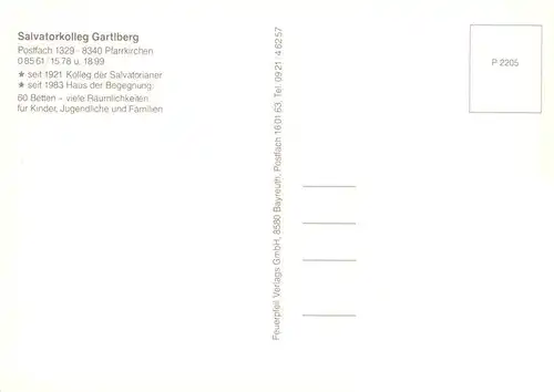 AK / Ansichtskarte 73942028 Pfarrkirchen_Inn Salvatorkolleg Gartlberg Haus der Begegnung Kirche