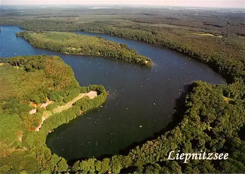 AK / Ansichtskarte  Liepnitzsee_Bernau Fliegeraufnahme