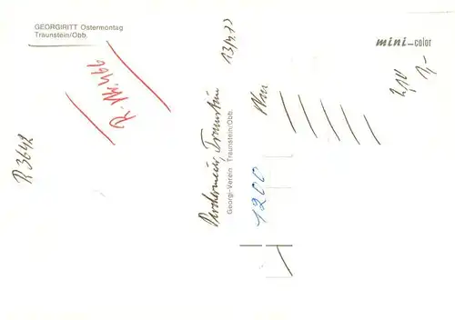 AK / Ansichtskarte  Traunstein__Oberbayern Georgiritt Ostermontag Kirche