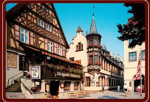 AK / Ansichtskarte 73942046 Bad_Kissingen Fachwerkhaeuser am Marktplatz