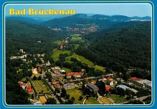 AK / Ansichtskarte  Bad_Brueckenau Fliegeraufnahme Naturpark Bayer Rhoen