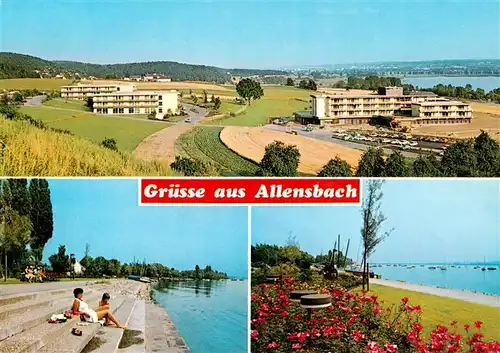 AK / Ansichtskarte 73942081 Allensbach_Bodensee Panorama Kliniken Strand Park