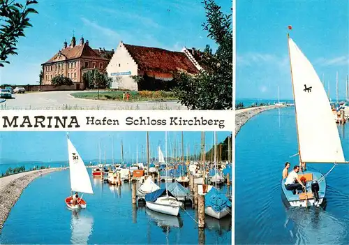 AK / Ansichtskarte  Immenstaad_Bodensee Marin Hafen Schloss Kirchberg