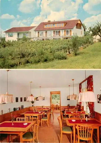 AK / Ansichtskarte  Immenstaad_Bodensee Pension Haus Roehrenbach Gastraum