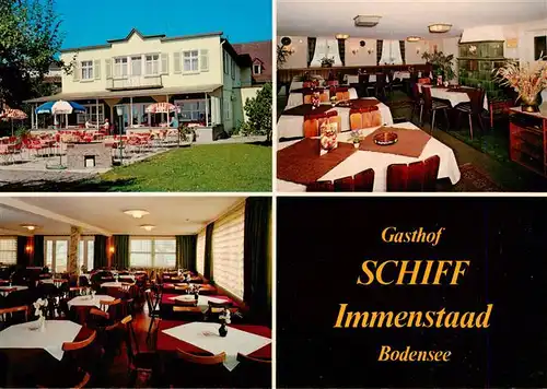 AK / Ansichtskarte 73942094 Immenstaad_Bodensee Gasthof Schiff Gastraeume