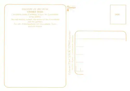 AK / Ansichtskarte  Vannes_56_Morbihan Ancienne écolde d artillerie Tour du Connétable et les jardins vue aérienne