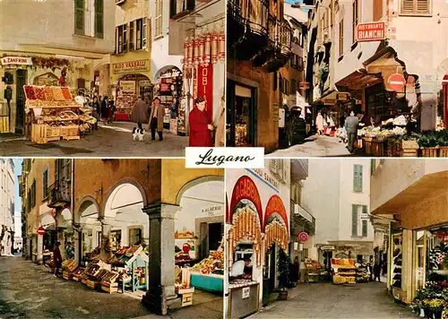 AK / Ansichtskarte  Lugano_Lago_di_Lugano_TI Via Pessina