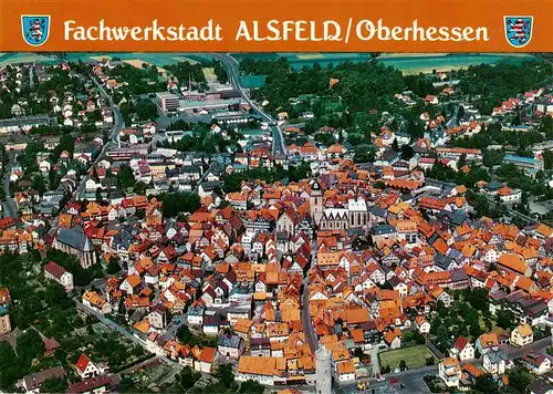 AK / Ansichtskarte  Alsfeld Panorama Fachwerkstadt Stadtzentrum