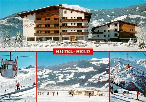 AK / Ansichtskarte 73942187 Kapfing_Fuegen_Tirol_AT Hotel Held Wintersportplatz Alpen Bergbahn Sessellift