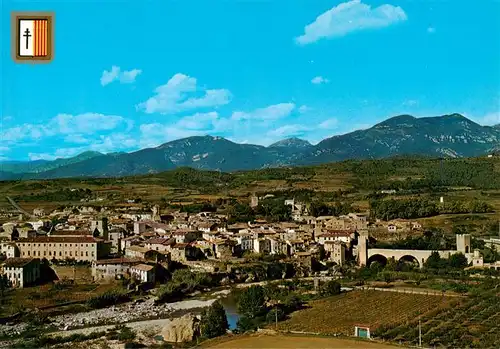 AK / Ansichtskarte 73942199 Besalu_Girona_Cataluna_ES Vista general aérea