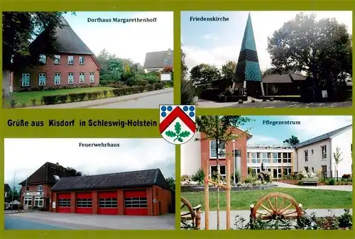 AK / Ansichtskarte  Kisdorf_Holstein Dorfhaus Margarethenhoff Friedenskirche Pflegezentrum Feuerwehrhaus