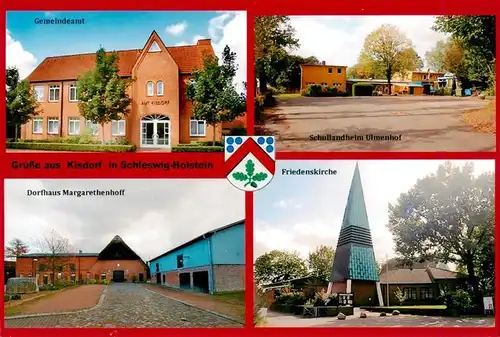 AK / Ansichtskarte  Kisdorf_Holstein Gemeindeamt Schullandheim Ulmenhof Dorfhaus Margarethenhoff Friedenskirche