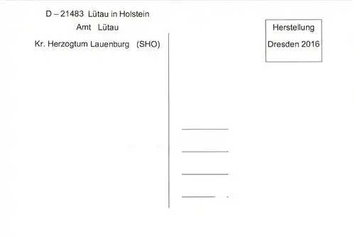 AK / Ansichtskarte  Luetau_Schleswig-Holstein Mehrfamilienhaus Zugpferdemuseum im Annenhof Kirche Gasthof Basedau