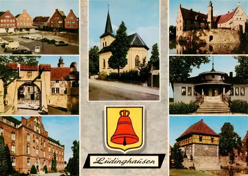 AK / Ansichtskarte 73942256 Luedinghausen Ortsmotive Kirche Wasserschloss