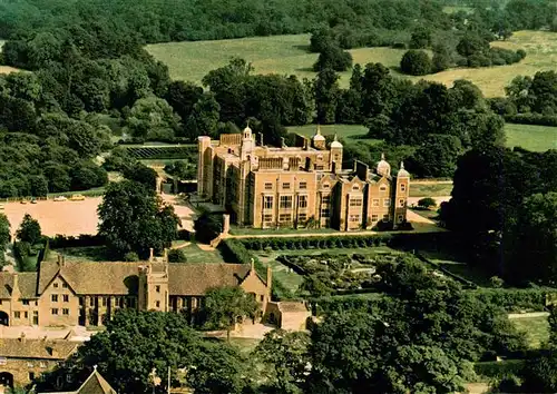 AK / Ansichtskarte  Salisbury___Wiltshire_UK The old Palace and Hatfield House aerial view