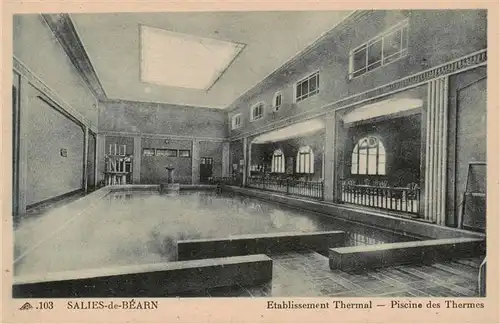 AK / Ansichtskarte  Salies-de-Bearn_64_Pyrenees-Atlantiques Establissement Thermal Piscine des Thermes