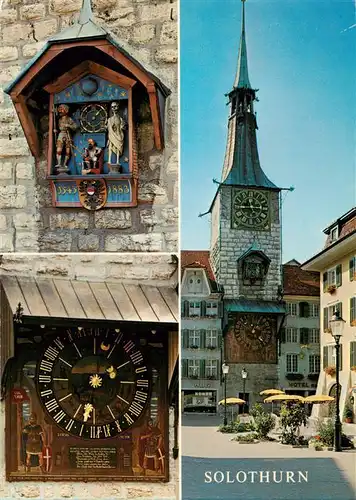 AK / Ansichtskarte  Solothurn_Soleure_SO Zeitglockenturm mit astronomischer Uhr