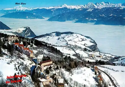 AK / Ansichtskarte  Saint-Hilaire-du-Touvet_38_Isere Panorama et le Mont Blanc vue aérienne