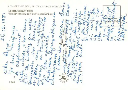 AK / Ansichtskarte  Le_Brusc-sur-Mer_83_Var Vue aérienne du port de l Ile des Embiez