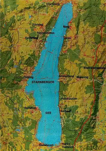 AK / Ansichtskarte  Starnbergersee_Starnberg_Bayern und Umgebung aus der Vogelperspektive