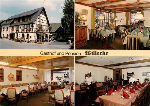 AK / Ansichtskarte 73942452 Stockum_Sauerland Gasthof Pension Willecke Gastraeume