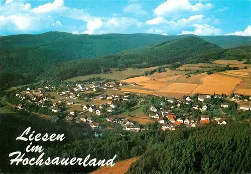 AK / Ansichtskarte 73942454 Liesen_Hallenberg_Hochsauerland Fliegeraufnahme