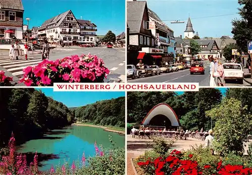 AK / Ansichtskarte 73942471 Winterberg__Hochsauerland_NRW Ortspartien Gondelteich Kurkonzert