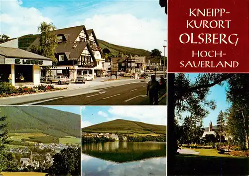 AK / Ansichtskarte  Olsberg_Sauerland Ortspartien Seepanorama Kirche