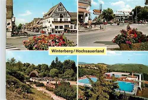 AK / Ansichtskarte  Winterberg__Hochsauerland_NRW Ortspartien Kurkonzert Schwimmbad