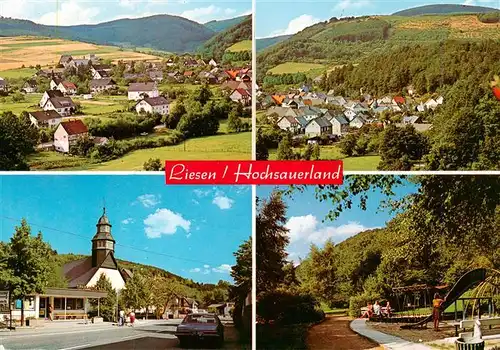 AK / Ansichtskarte  Liesen_Hallenberg_Hochsauerland Panorama Spielplatz Park