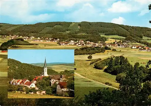 AK / Ansichtskarte 73942545 Duedinghausen_Medebach Panorama Kirche