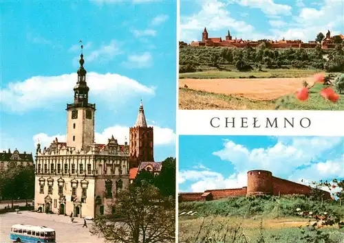 AK / Ansichtskarte  Chelmno_Kulm_Culm_PL Renesansowy ratusz z lat Widok ogolny Mury obronne 