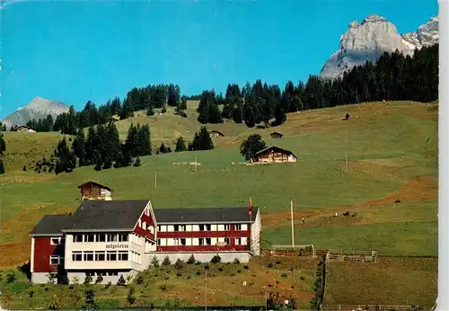 AK / Ansichtskarte  Adelboden_BE Alpina Jugendhaus und Heimstaette mit Bonderspitz und Nuenihorn